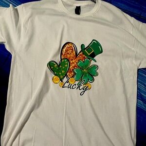 White Lucky Graphic Tee